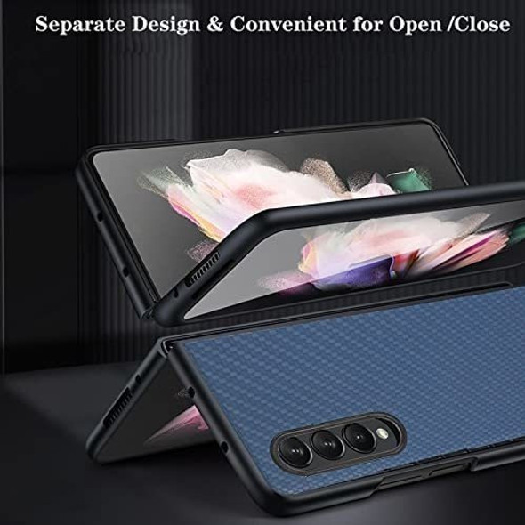 Funda Samsung Galaxy Z Fold 4 5g De Piel Sintetica Azul 1