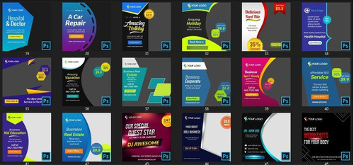Plantillas Para Posteos De Redes - Pack Diversos 3 0