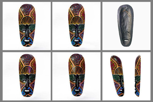 Mascara De 30 Cm. Pintada 1