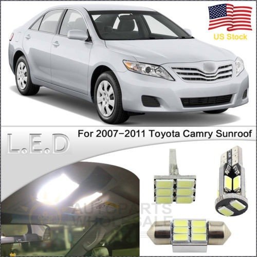 13pcs Led Luces Interior Paquete Kit Blanco Para 2007-2011 T 1