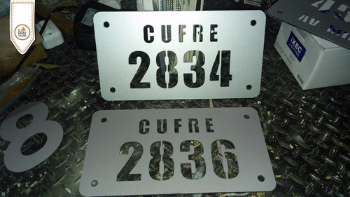 Numero Y Calle Para Puerta En Aluminio 0