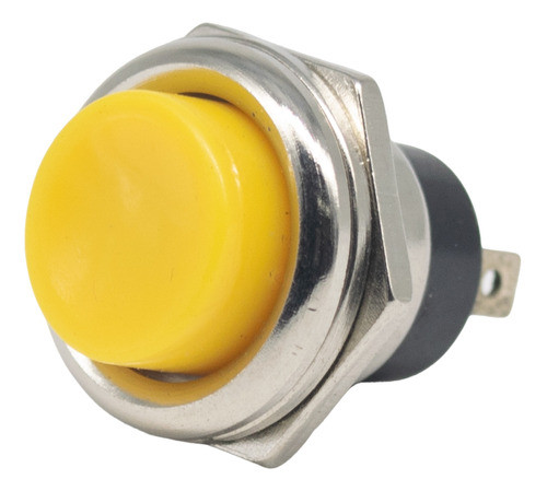 2 Pulsadores Redondo Normal Abierto 2a Amarillo (push On) 0