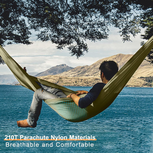 Hamaca Campamento Nylon Con Red Anti Mosquitos Insectos 1