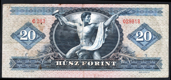 Hungría Billete De 20 Forint Año 1969 - Pick #169e 1