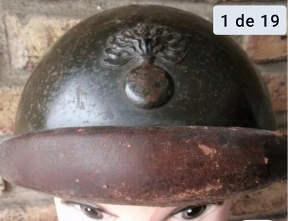 Casco Frances Tanquista Usado En Uruguay 1935 Muy Escaso 0 Casco Frances Tanquista Usado En Uruguay 1935 Muy Escaso 0