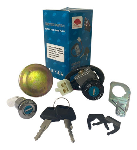 Kit Cerraduras + Tapa Tanque Llaves Guerrero Trip Tunning 0