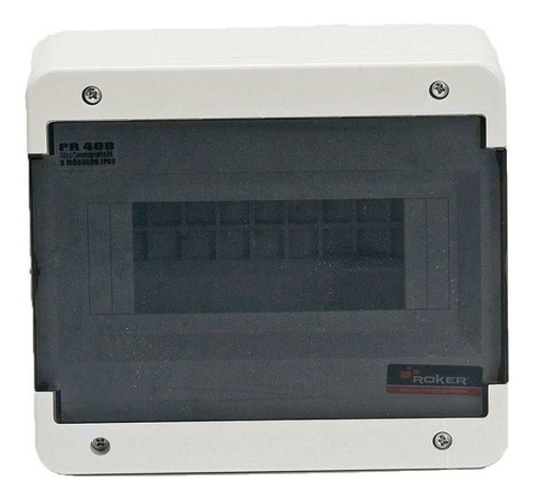 Caja Plástica Superficie Din 8p 180x230x93mm Tapa Fume 1