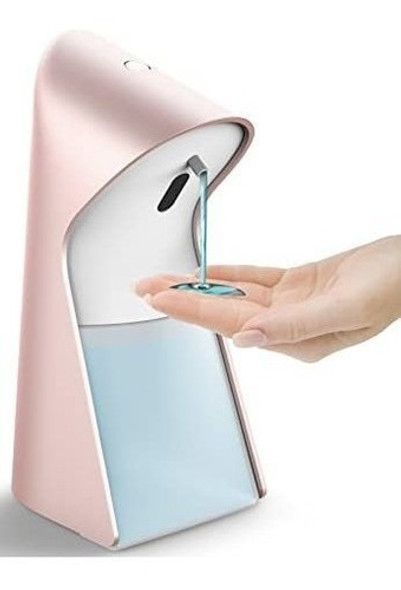 Dispenser Automatico De Jabon Liquido 300ml Rosa 0