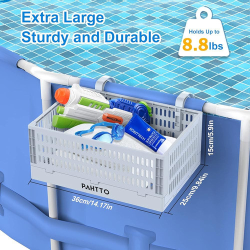 ~? Cesta De Almacenamiento Junto A La Piscina 2pcs, Cesta De 1