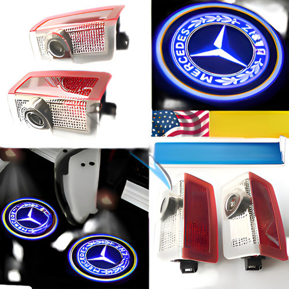 2led Puerta Proyector Logo Fantasma Sombra Luz Del Coche De 0