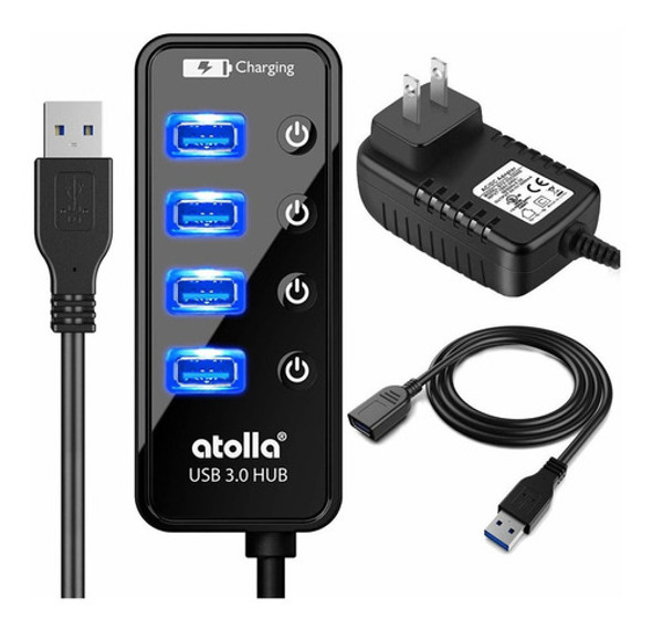 Atolla 204u3 Usb 3.0 Hub 4 + 1 De Transferencia De Datos 0
