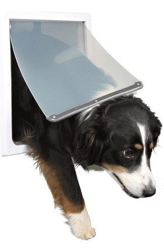 Puerta Perros 2 Posiciones, Xl, Con Bloqueo Blanco 1