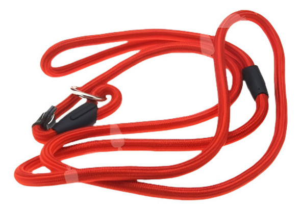 Correa De Nylon Rojo Perro Mascota Slip Cuerda Caminando Plo 0