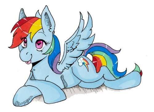 Rainbow Dash - Arco Iris - My Little Pony - Lámina 45x30 Cm. 0