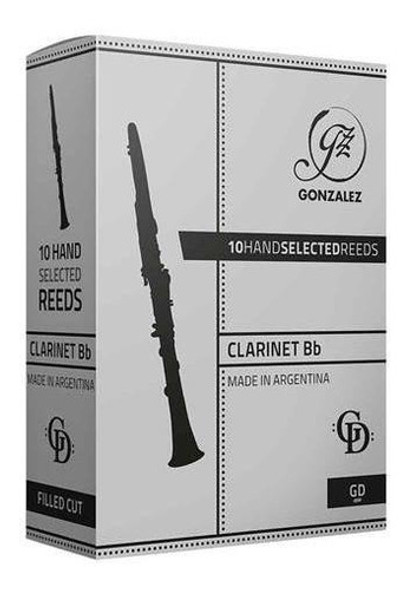Cañas Clarinete Bb Gd Dureza N° 2 Y 1/2 Pack X 3 Gonzalez 0