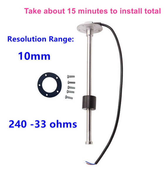 Medidor Combustible 6 PuLG Sensor Nivel Nafta Barco Tanque N 1 Medidor Combustible 6 PuLG Sensor Nivel Nafta Barco Tanque N 1