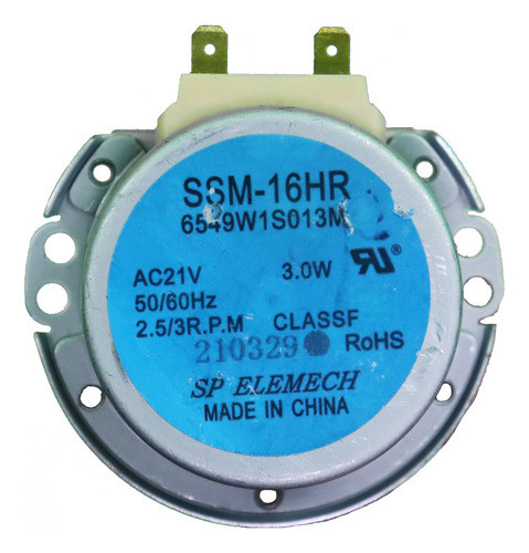 Motor Prato Giratorio Microondas LG Mh7058g 6549w1s013l 0