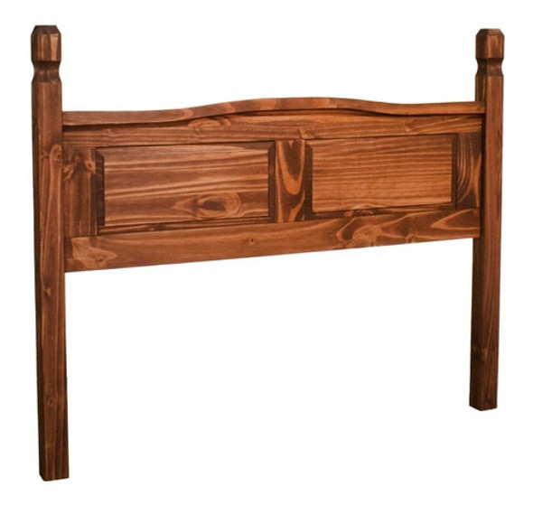 Respaldo Somier Cama 2 Plazas Linea Mexicana Nogal E110 0