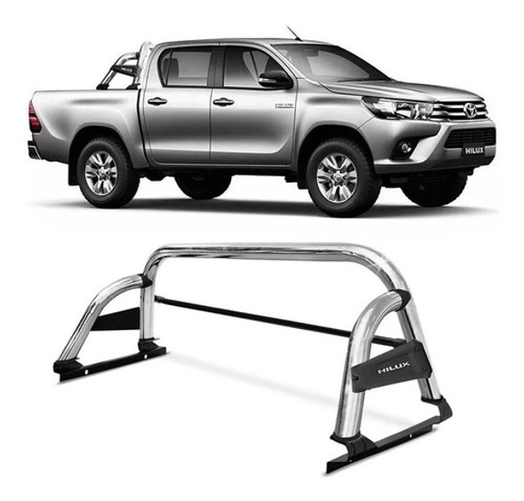 Barra Antivuelco Hilux Revo 2016 A 2022 Cromada St 0 Barra Antivuelco Hilux Revo 2016 A 2022 Cromada St 0