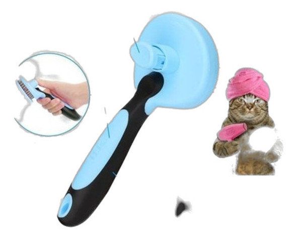 Mascotas Perro Gato Desheding Aseo Personal Cepillo Peine Ra 0