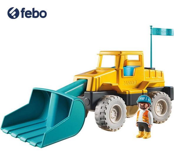 Juguete Excavadora Con Accesorios Playmobil Sand Febo 1