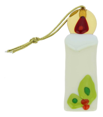 Glassofvenice - Vela De Cristal De Murano Con Adorno De Navi 0