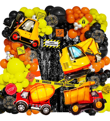 50 Art Globos Construccion Vehiculos Transportes Grua Clark 0