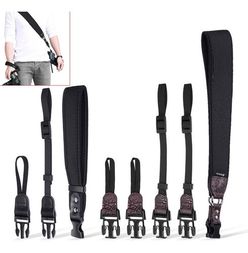 Hombro De Cuello Cámara Pulsera Correa Soga De Seguridad Kit 0