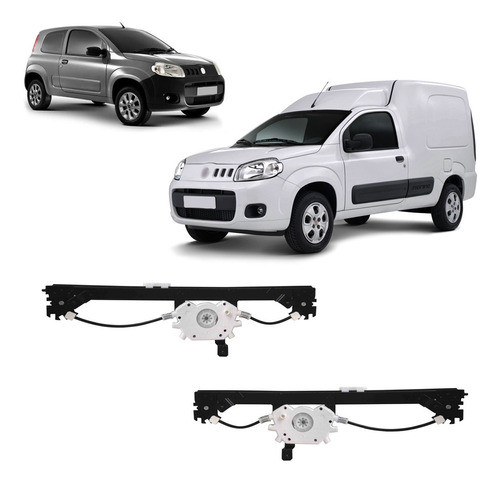 Par Maquina Eletrica Vidro Fiorino 2014 2015 16 17 0