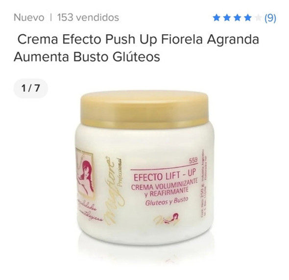 Crema Efecto Push Up Fiorela Agranda Aumenta Busto Glúteos 1