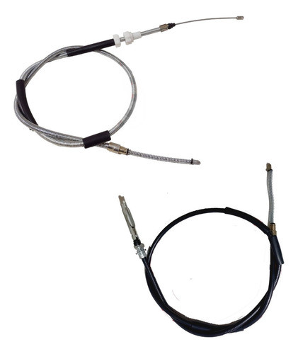 Kit X2 Cables De Freno P/ Ford Escort 89/ Trasero Izq Y Der 0