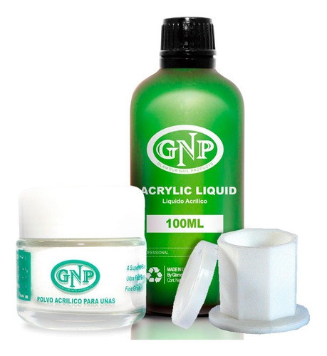 Polvo Acrilico 40gr Transp Y Liquido 100ml Gnp 0