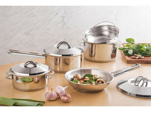 Cacerola Acero Inox.  20cm, 2.9 Lts - 62503/200 - Tramontina 1