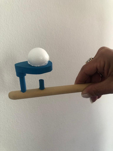 Juego De Madera Soplar La Pelota - Ideal Niños, Coros 0