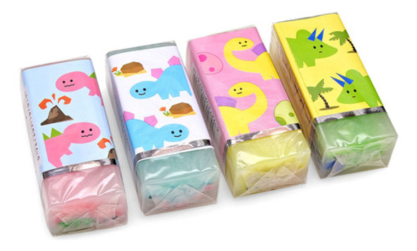 Goma De Borrar Dino Amarilla Y Rosa X48 - Goldin Papelería 0 Goma De Borrar Dino Amarilla Y Rosa X48 - Goldin Papelería 0