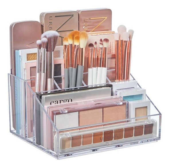 Stori Chloe Clear Plastic Stackable Vanity Makeup Organizer 0