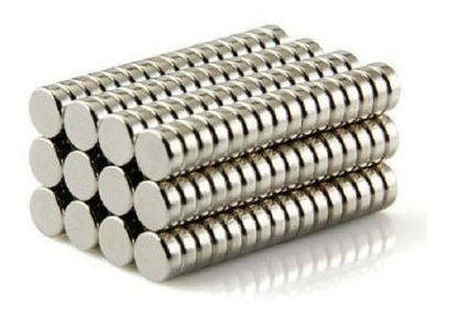 20 X Imanes De Neodimio 5x3 Mm Potentes Niquelados Circular 1