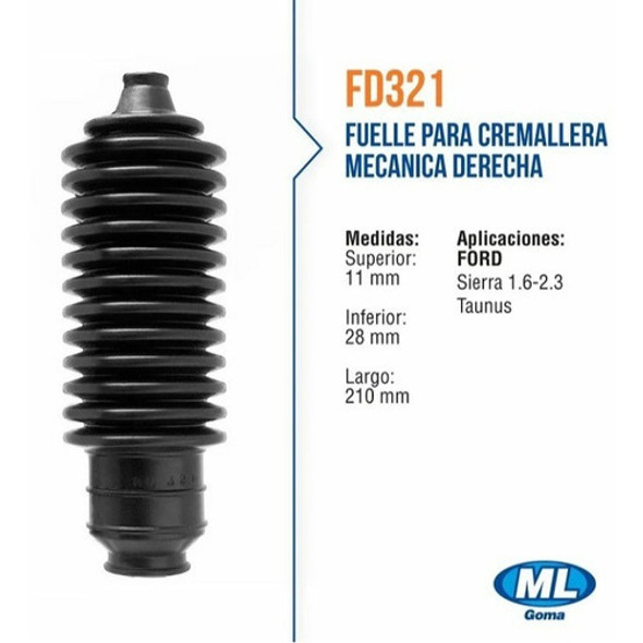 Fuelle Dirección Mecánica Ford Taunus Sierra Largo Fd321 1 Fuelle Dirección Mecánica Ford Taunus Sierra Largo Fd321 1