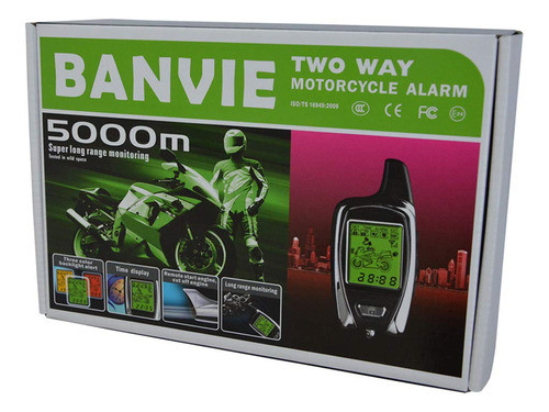 Spy 2 Vías Moto Alarma Lm209 Arranque A Control Remoto Con L 0