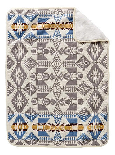 Pendleton Sherpa Cochecito Manta, Corteza De Plata 0