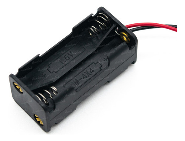 Portapila Para 4 Pilas Aaa Tiple A (2x2) Con Cable 0