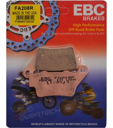Pastilla Freno Trasera Ebc Ktm Duke 200 / 450 / 525 / 520 0
