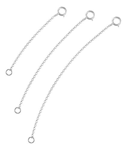 3 Extensores De Collar Dorado O Plateado 2 3 4 Inch 1