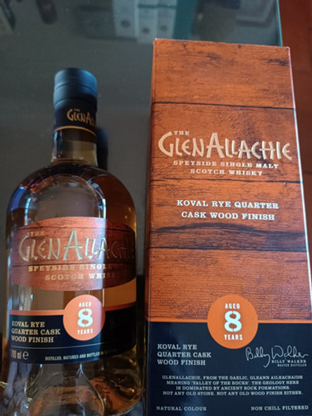 Whisky Glenallachie 8 Años Koval Rye Quarter Cask Wood Finis 1