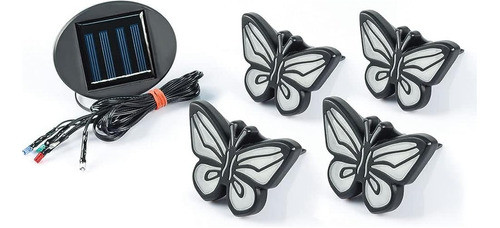 ~? Ideaworks Butterfly Lights-sets De 4-solar Powered-encend 1