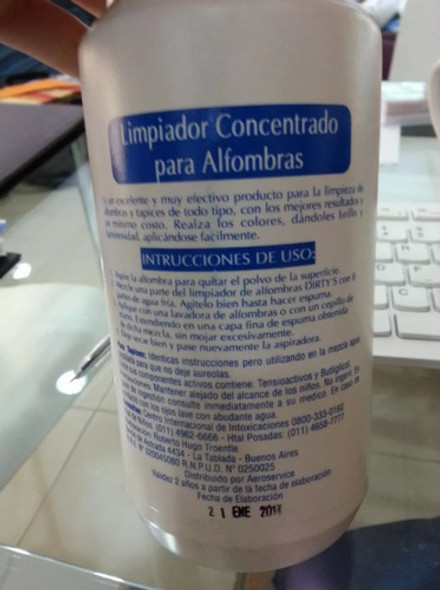 Limpia Alfombra Y Tapizados Para El Hogar, 1 Litro, Nuñez 0