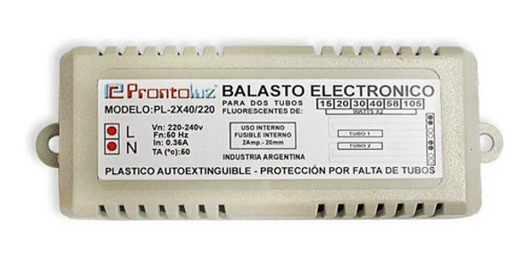 Balasto Electrónico 4w Para 2 Tubosgermicida220vac-prontoluz 1 Balasto Electrónico 4w Para 2 Tubosgermicida220vac-prontoluz 1