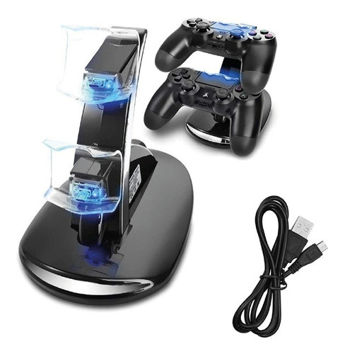 Base De Carga Doble Para Joystick Mando Ps4 0