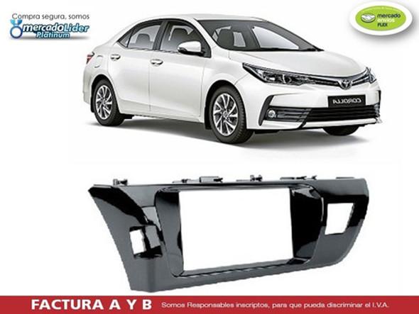 Marco Frente Adaptador Toyota Corolla 2015 - 2017 2 Din 1 Marco Frente Adaptador Toyota Corolla 2015 - 2017 2 Din 1
