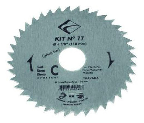 Serrucho Circular Ac Carbon Saturno 110mm 40 Dientes 0